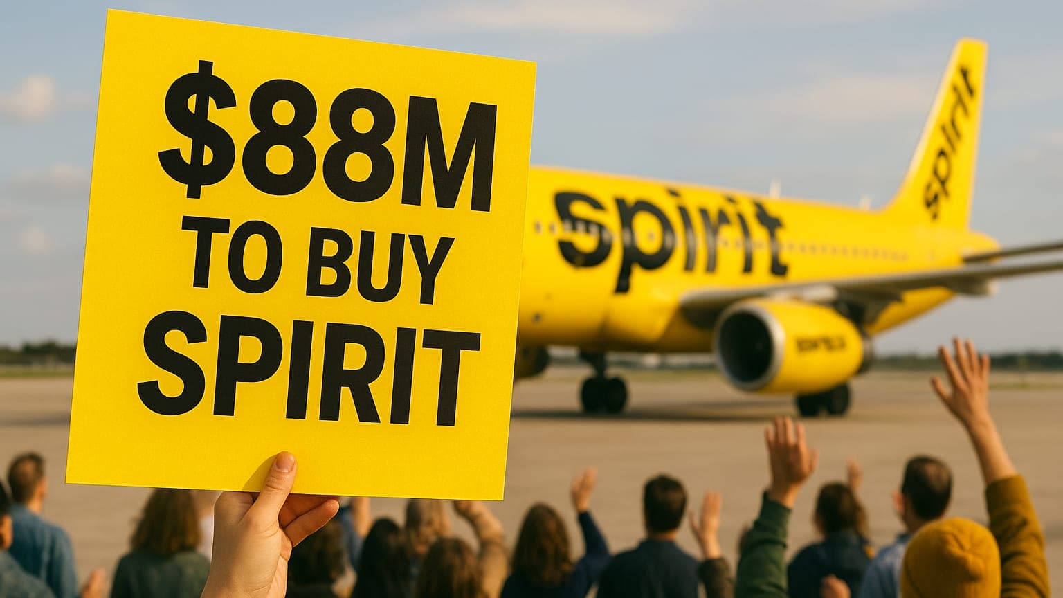 Viral Campaign Raises $88M to Buy Spirit Airlines