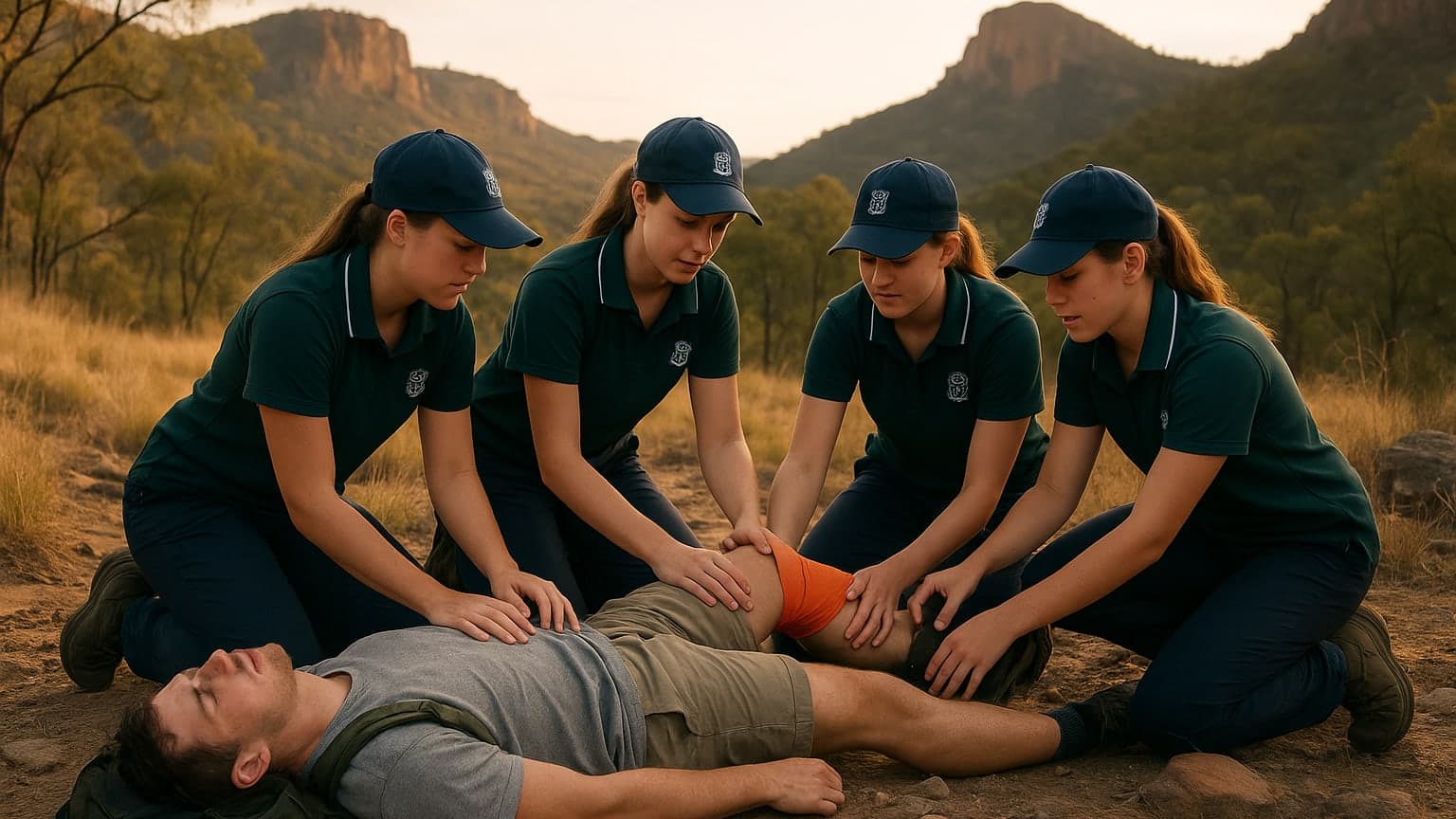 High School Students Rescue Injured Hiker Using Practiced Skills