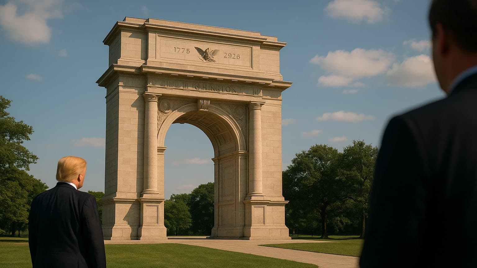 Trump Proposes Triumphal Arch for Nation's 250th Anniversary