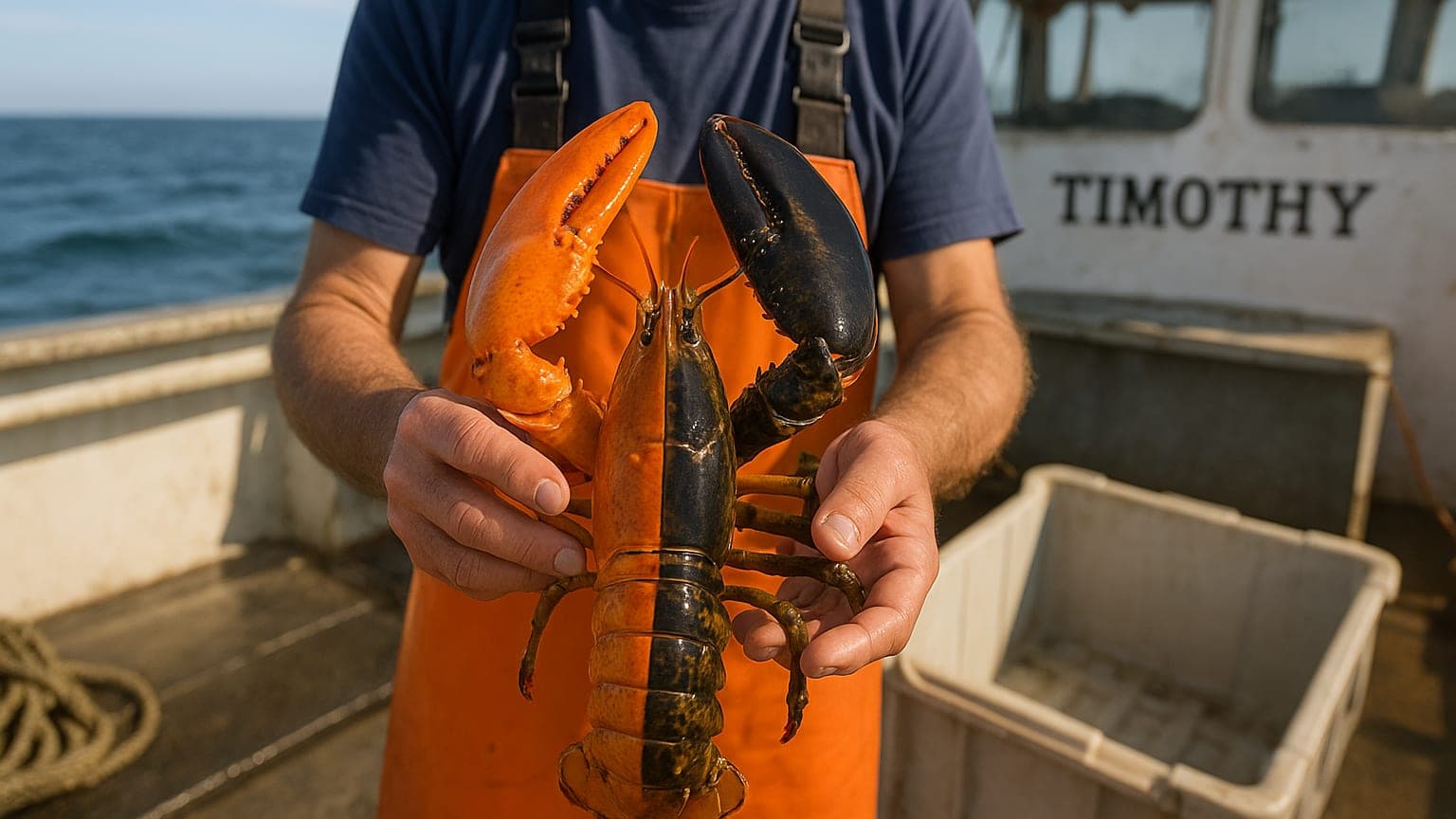 One-in-50-Million Lobster Caught Off Cape Cod Donated to Aquarium