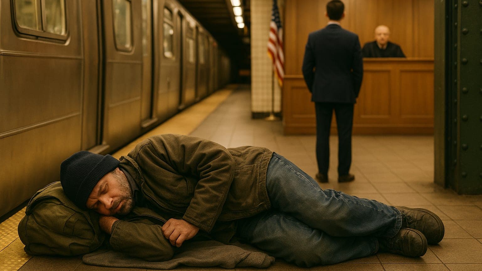 Homeless New Yorkers Face Court Over Subway Sleeping