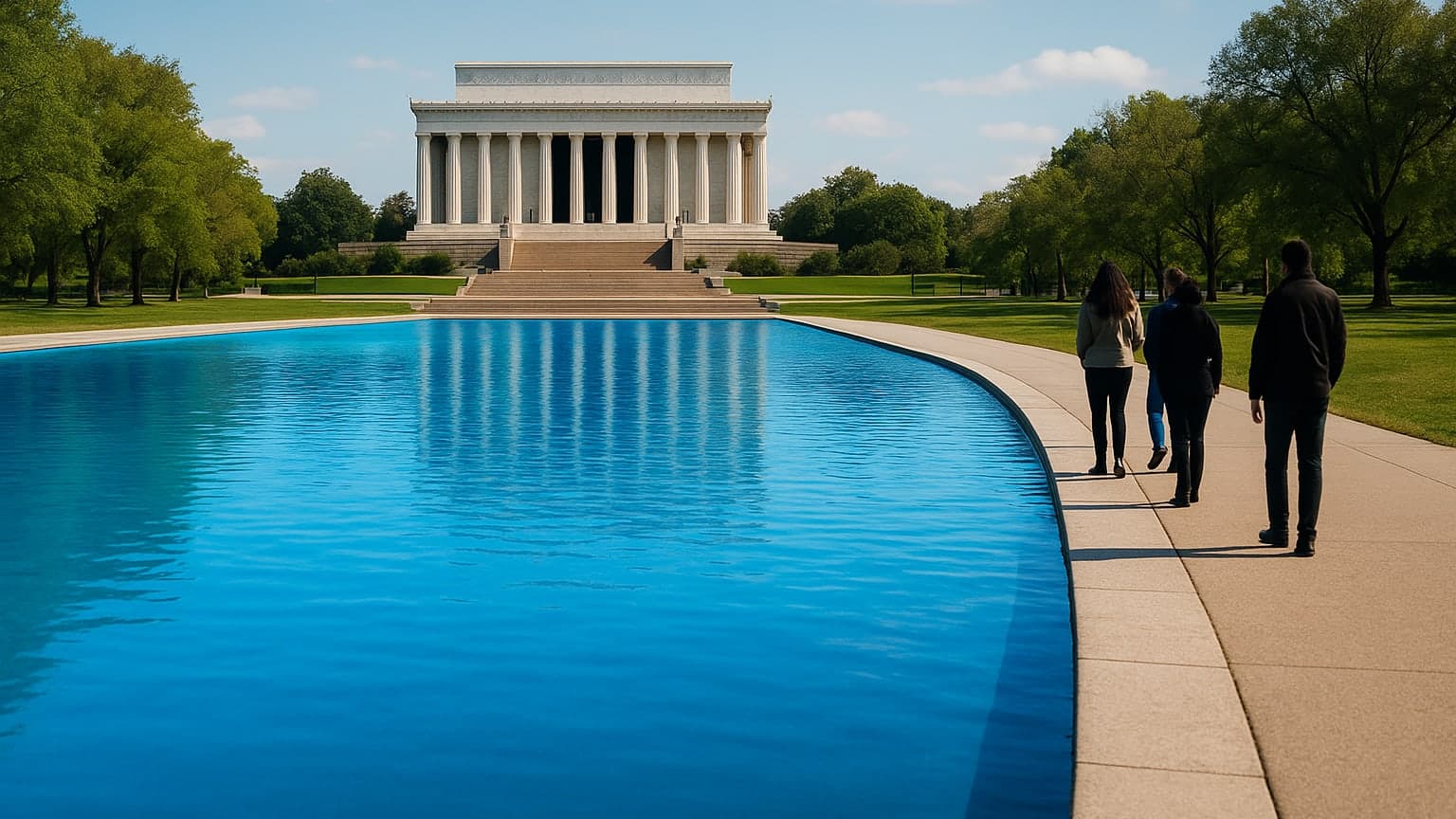 Nonprofit Sues Federal Government Over Blue Reflecting Pool