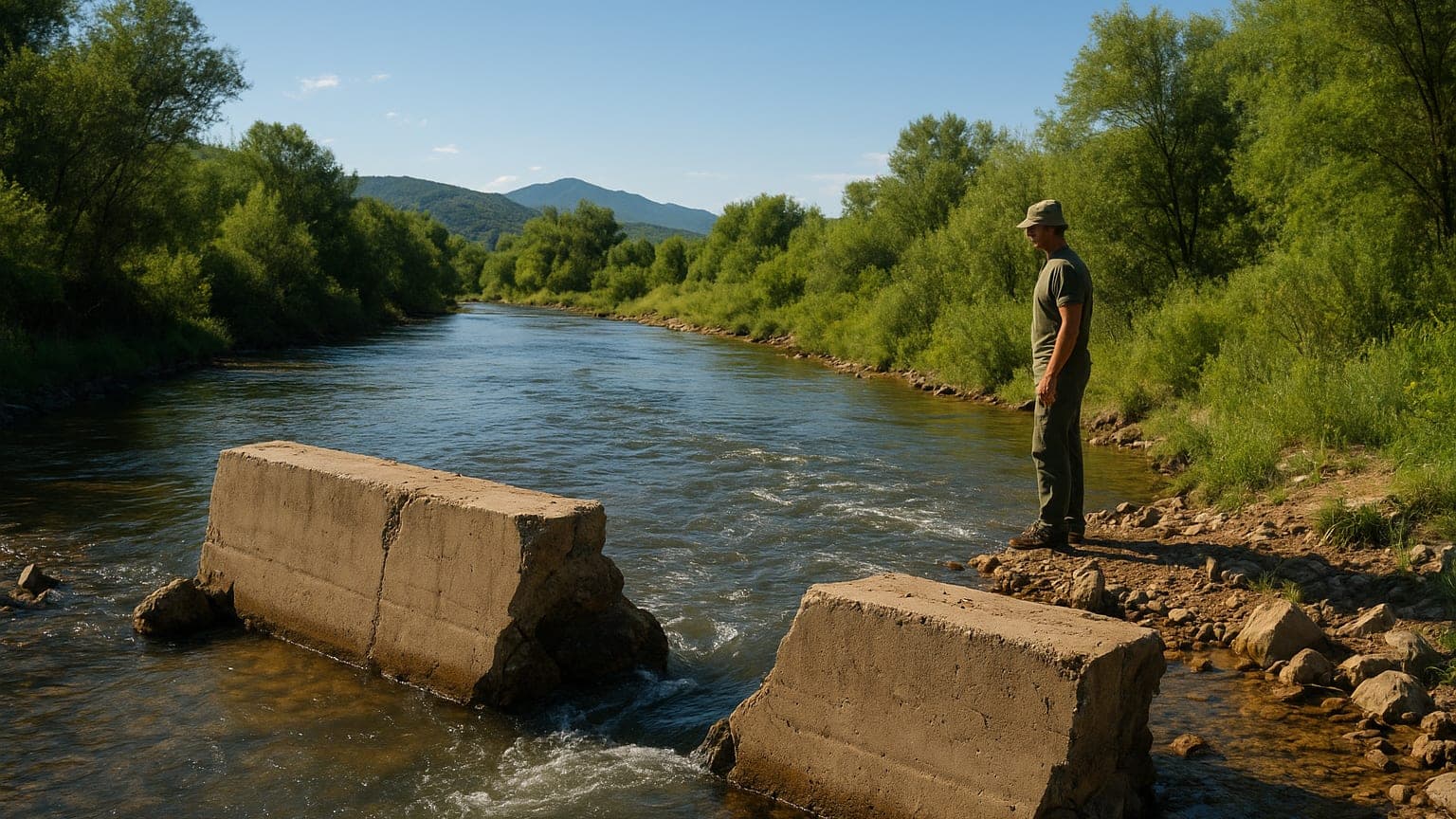 Balkan River Flows Free After 80-Year Concrete Barrier Removed