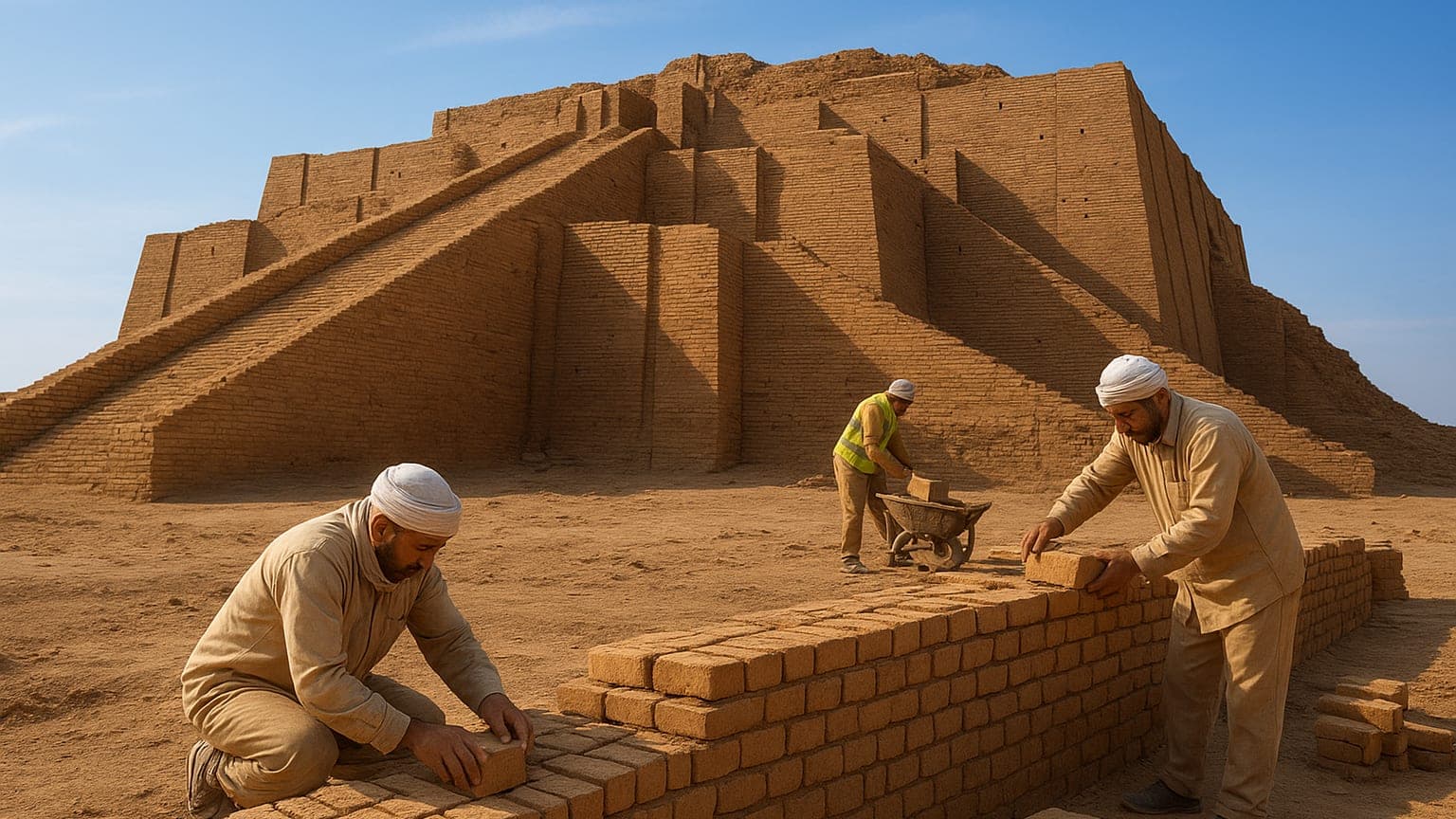 Ancient Ziggurat of Ur Undergoes Authentic Preservation Effort