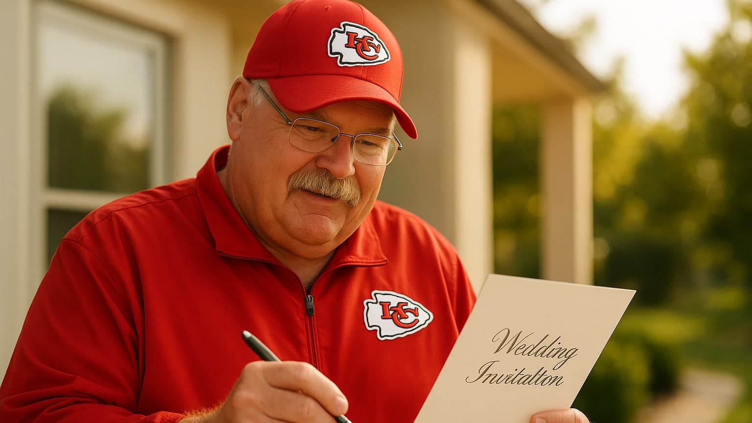 Chiefs Coach Andy Reid Confirms Wedding Invitation