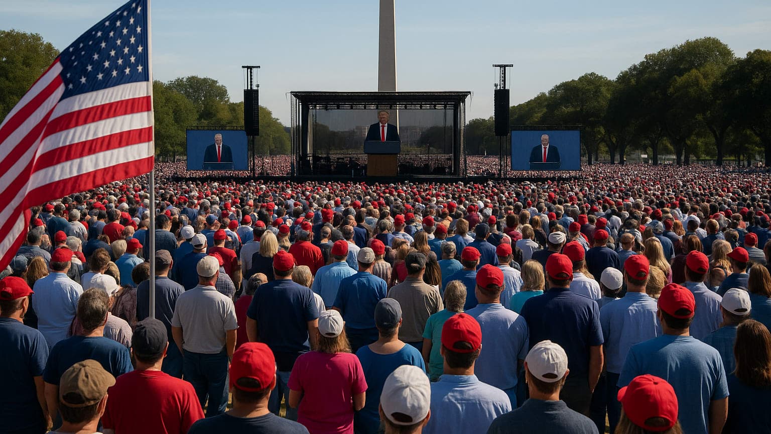 Trump Administration Addresses Conservative Christian Gathering on National Mall