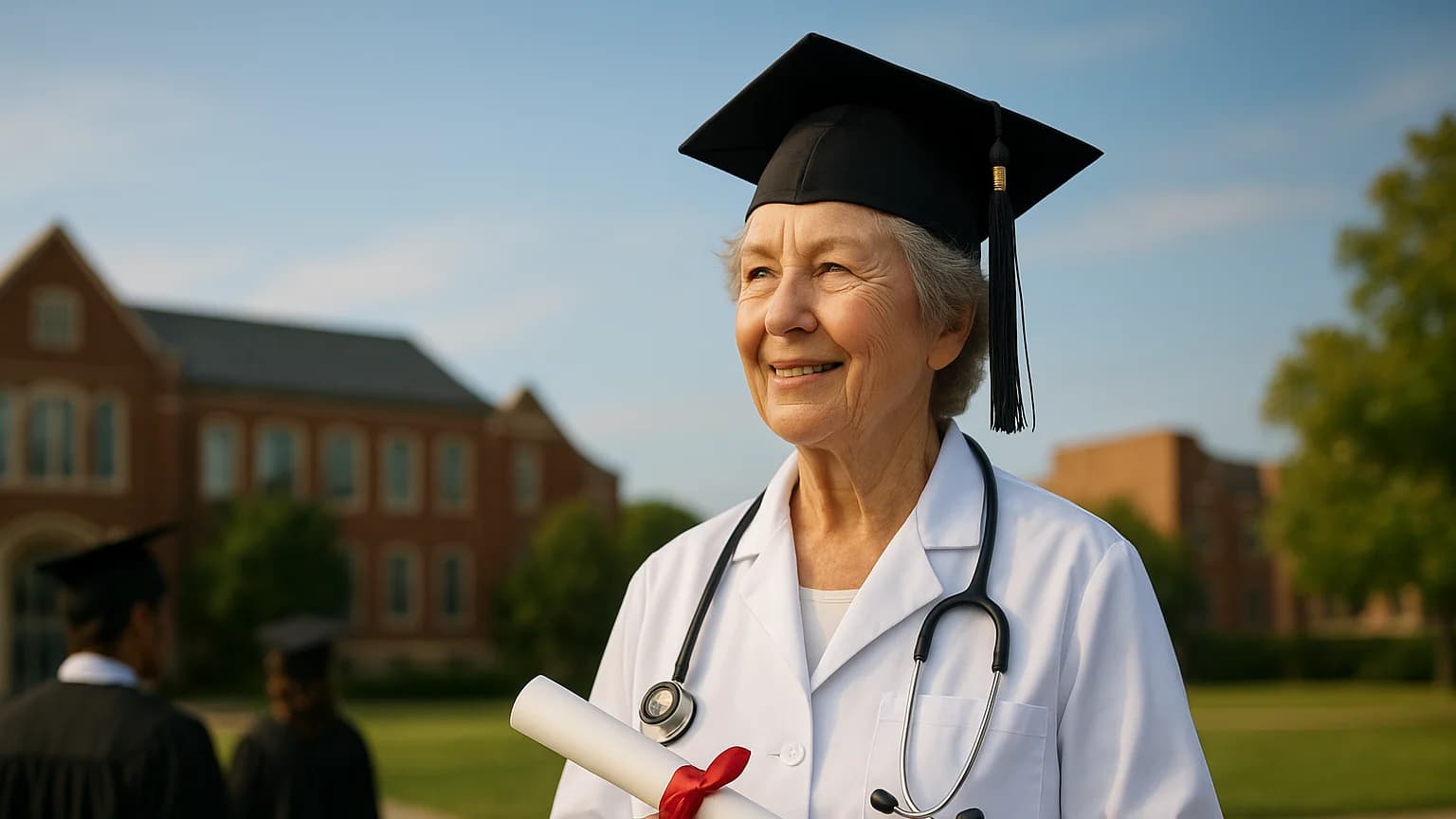 Woman Becomes Doctor at 73, Fulfilling Lifelong Dream