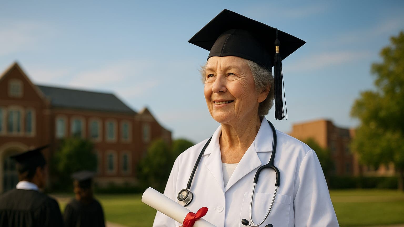 Woman Becomes Doctor at 73, Fulfilling Lifelong Dream