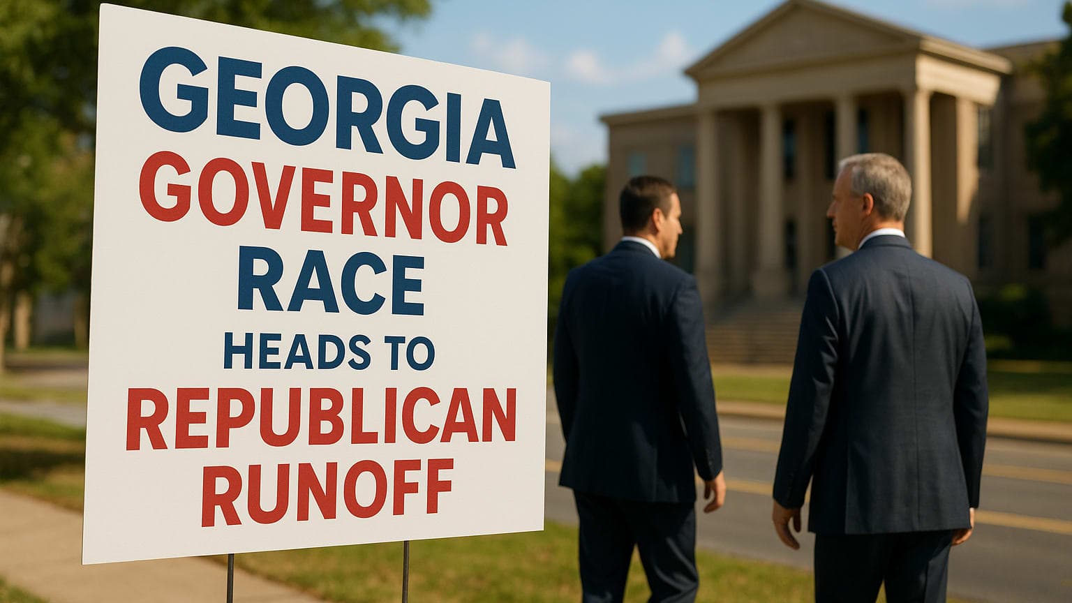 Georgia Governor Race Heads to Republican Runoff