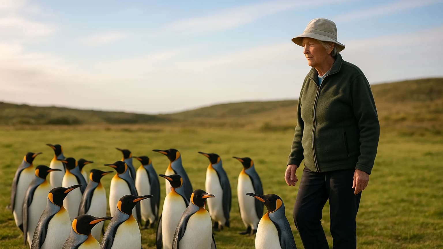 Kindergarten Teacher Guards 200 King Penguins Daily