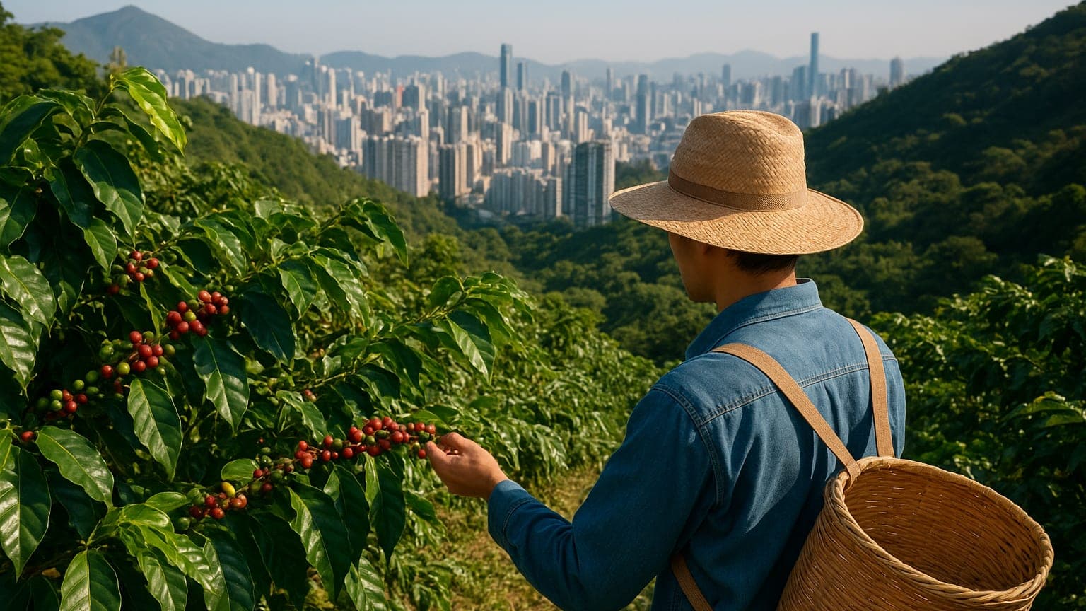 Hong Kong Farmers Grow Coffee in World's Densest City
