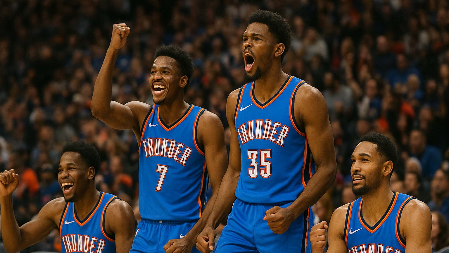 Thunder Bench Erupts for 76 Points in Game 3 Victory