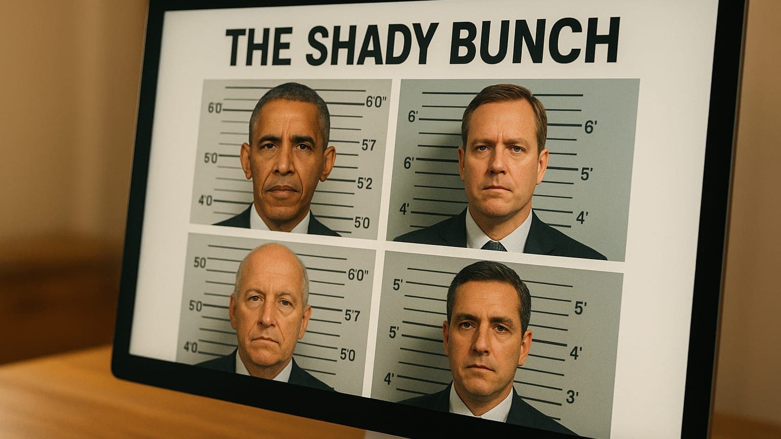 Trump Posts AI Mugshot of Obama on Truth Social