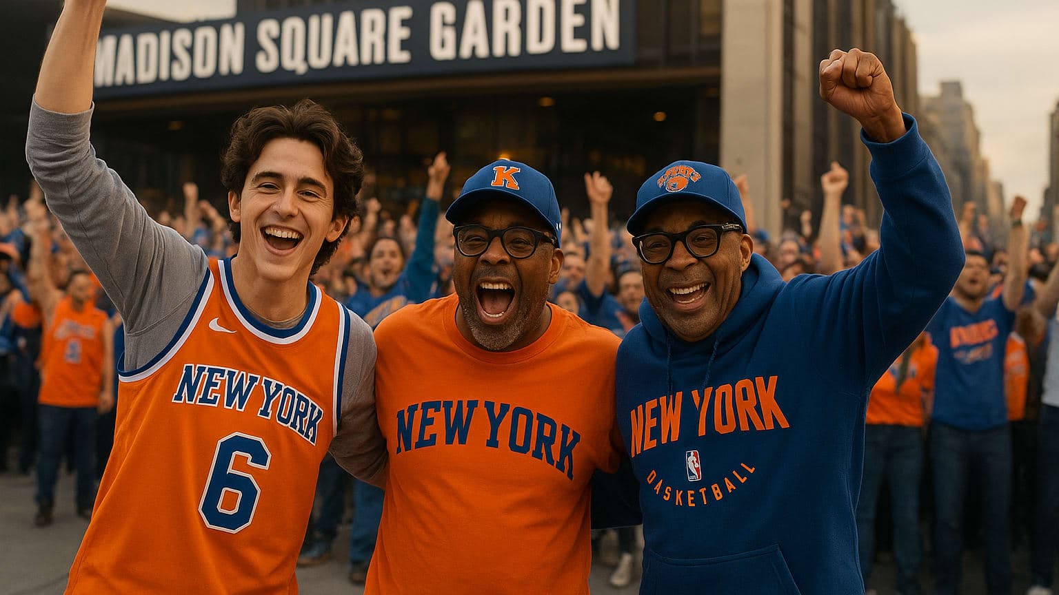 Chalamet Celebrates Knicks' First Finals Berth in Decades
