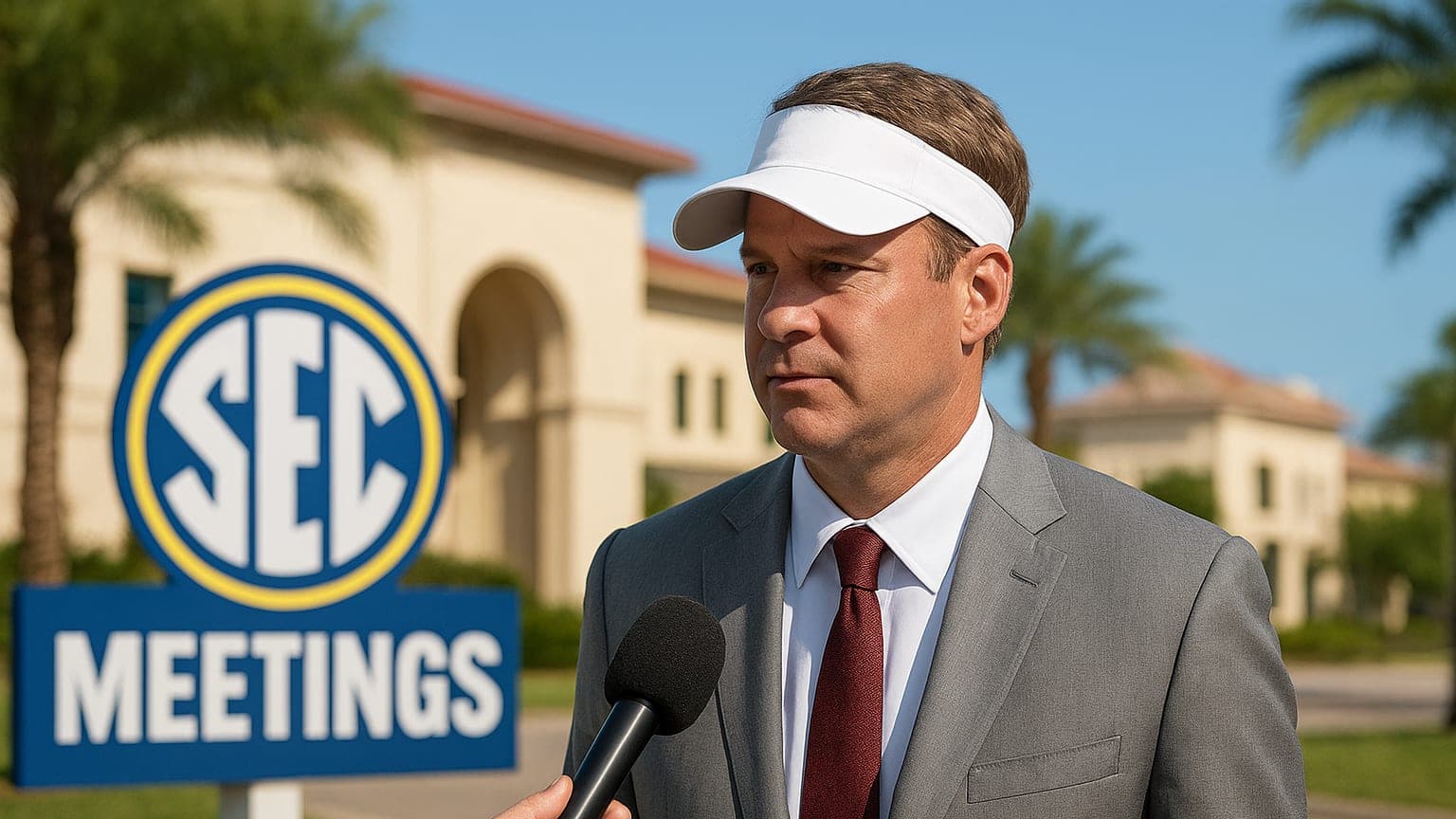 Kiffin Deflects Questions About Ole Miss Return at SEC Meetings