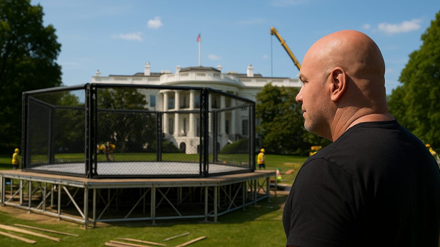 UFC Chief Building Fight Arena on White House Lawn
