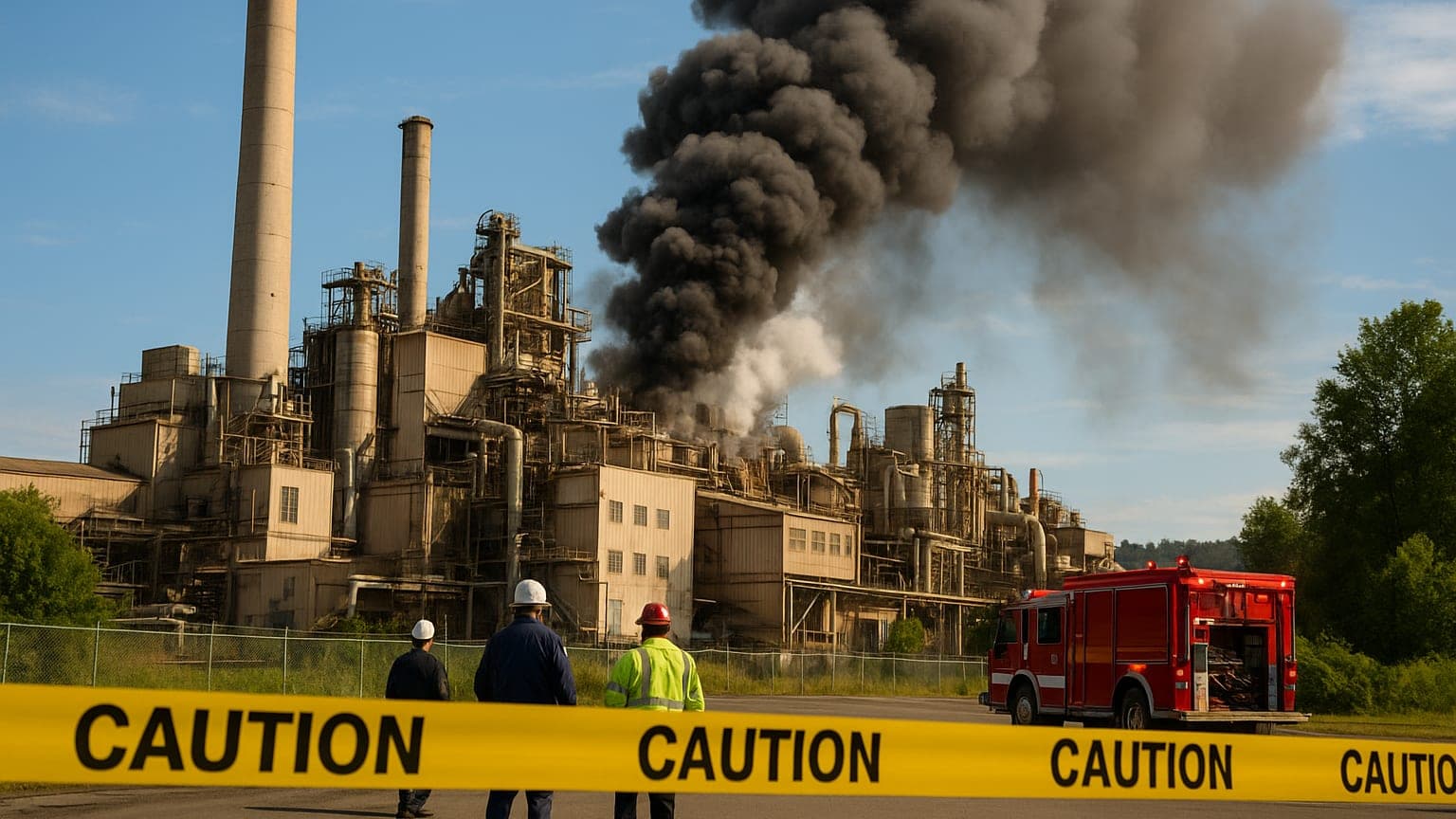 Paper Mill Disaster Leaves Two Dead, Nine Missing