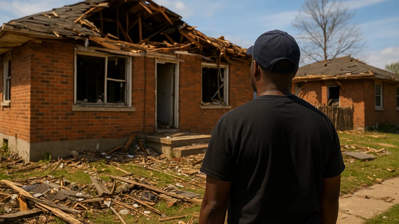 Black Homeowners Still Awaiting Tornado Aid One Year Later
