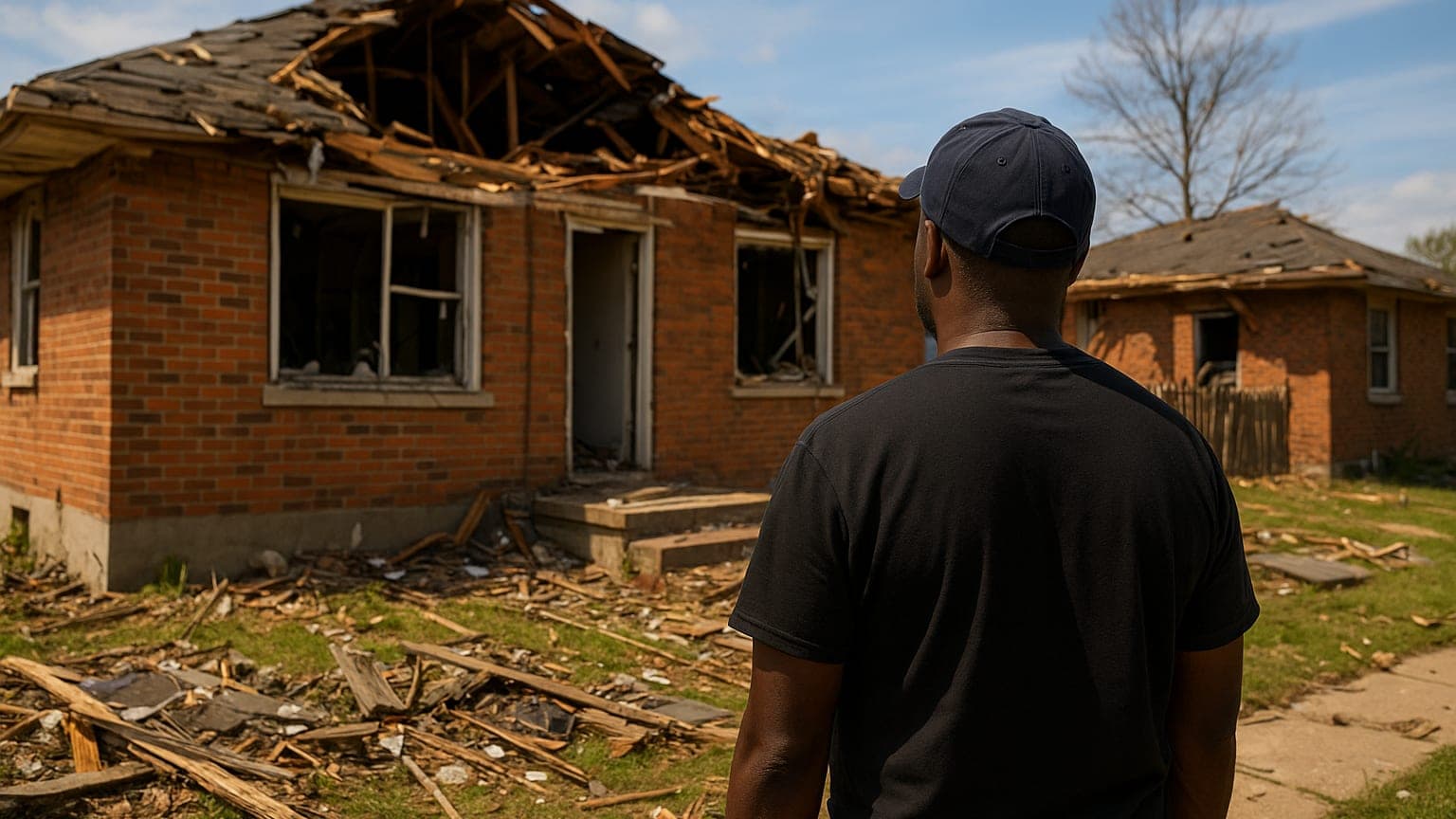 Black Homeowners Still Awaiting Tornado Aid One Year Later