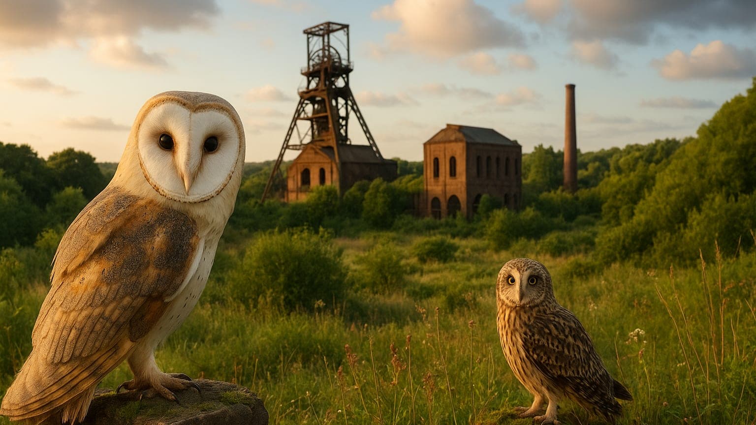 Owls Reclaim Abandoned English Coal Mine After 50 Years