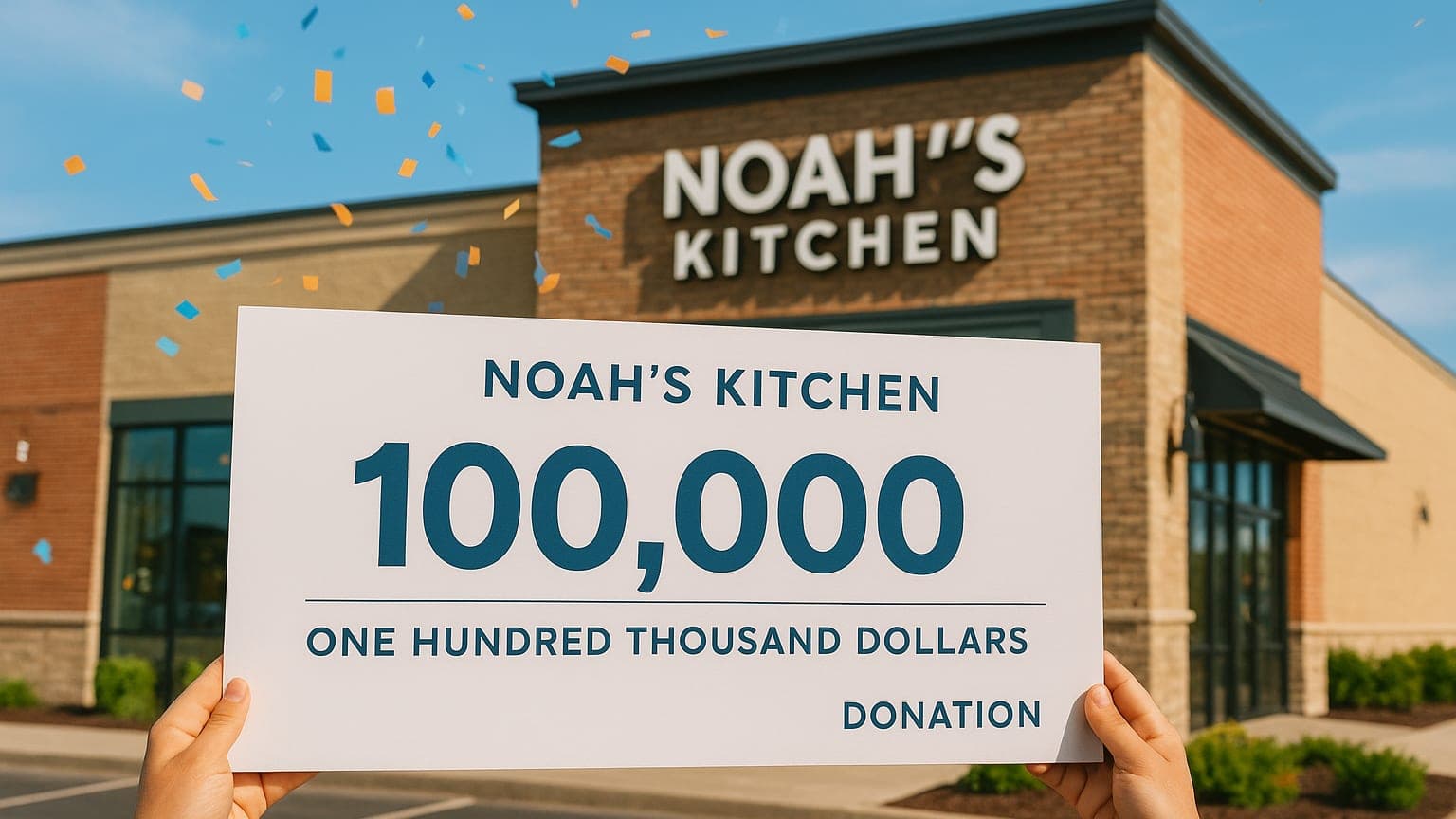 Noah's Kitchen Surpasses $100K in Charitable Donations