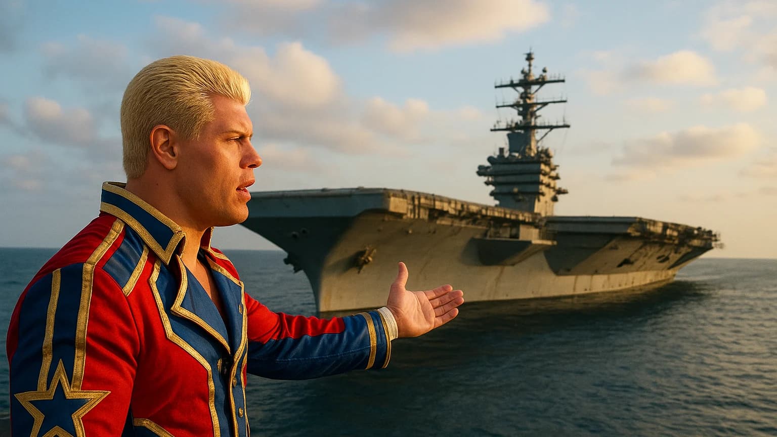 Cody Rhodes Pitches Aircraft Carrier WWE Match