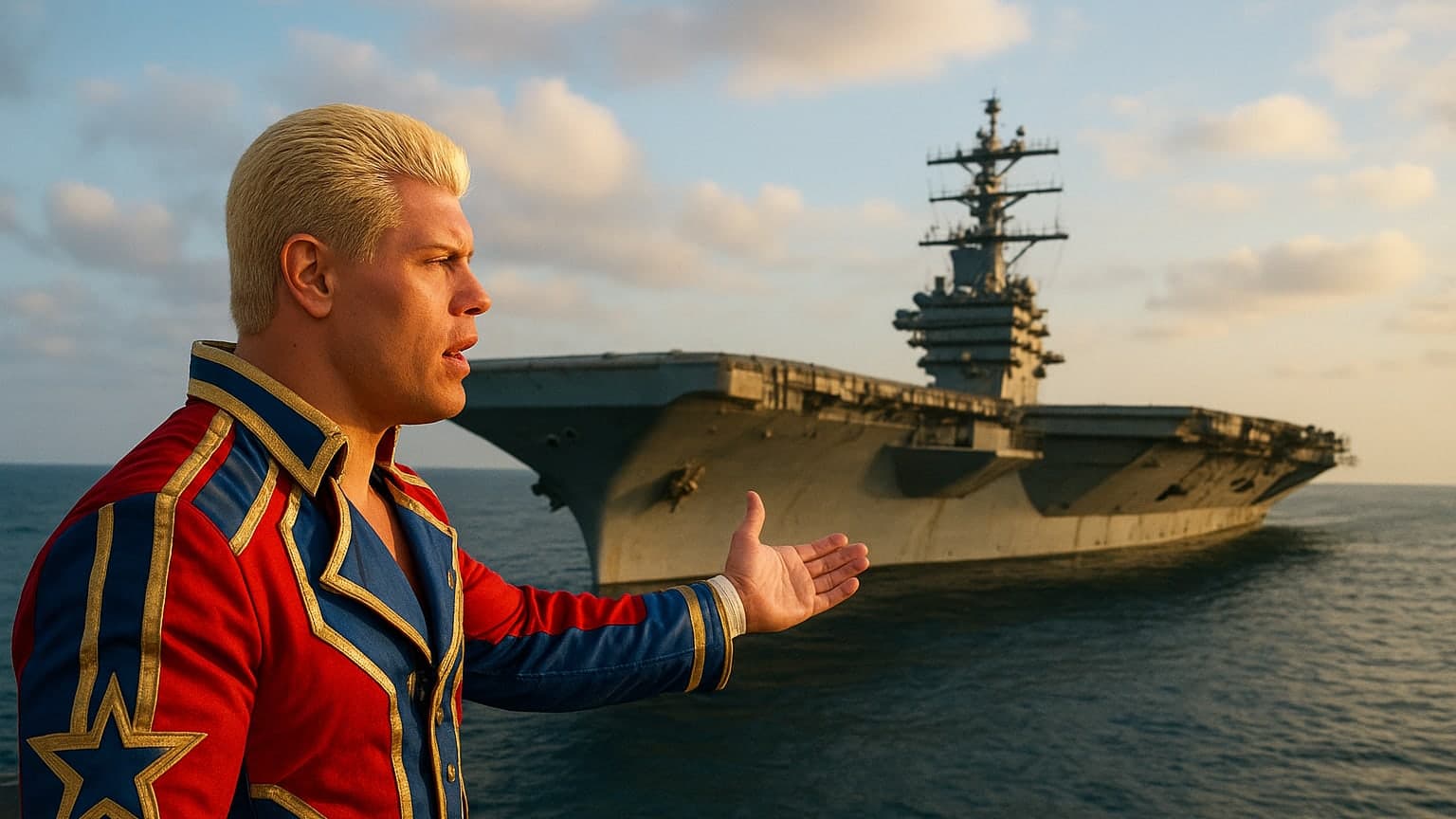 Cody Rhodes Pitches Aircraft Carrier WWE Match