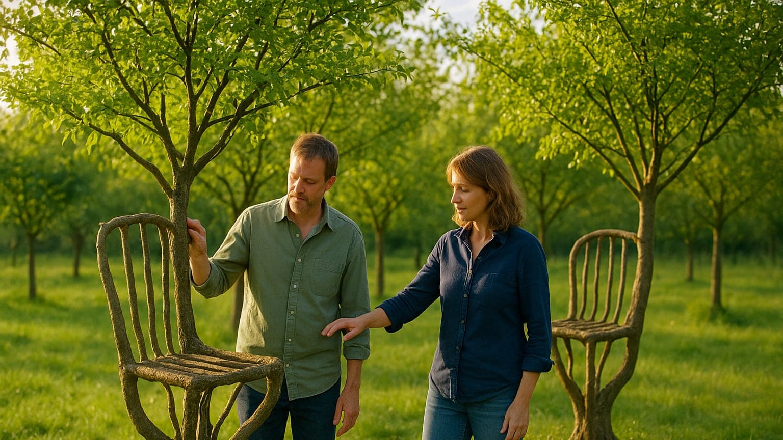 British Couple Grows Chairs Directly on Trees