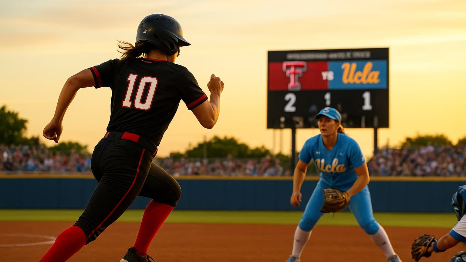 Texas Tech Advances Past UCLA in Dramatic WCWS Thriller