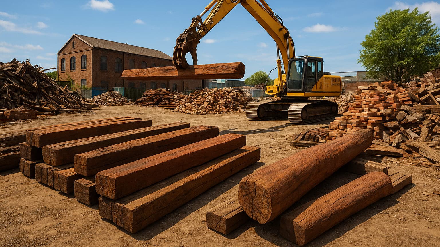 London Salvage Yard Rescues Historic Building Materials from Landfills