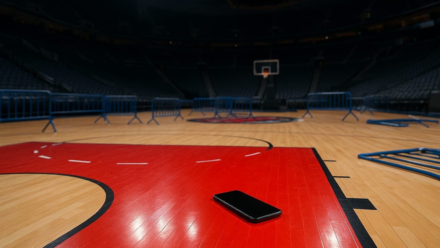 Fan Rushes Court During NBA Finals Game