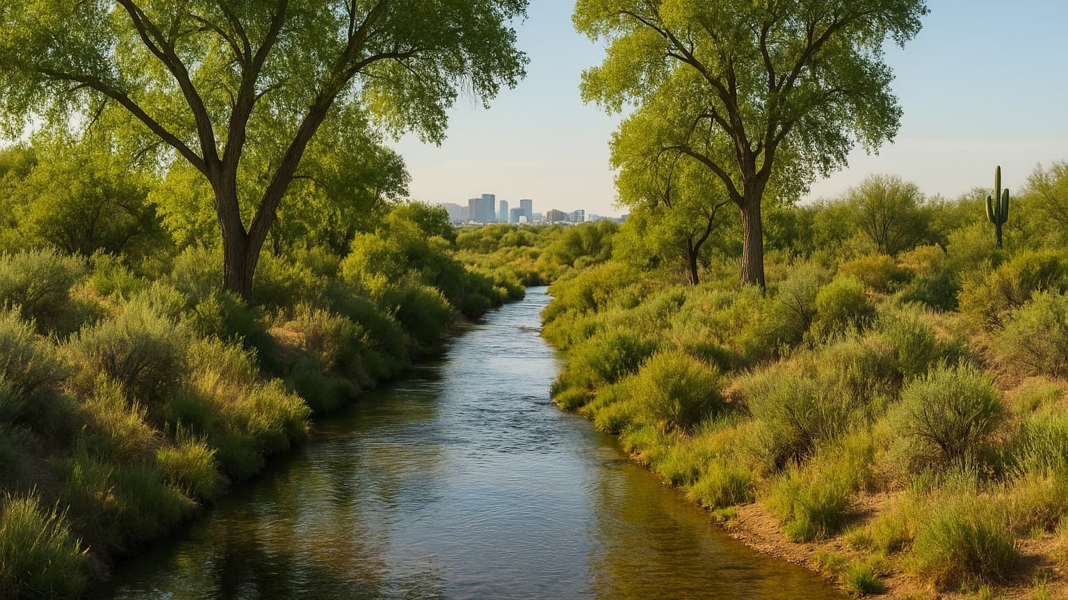 Hidden Oasis Thrives Along Salt River in Phoenix