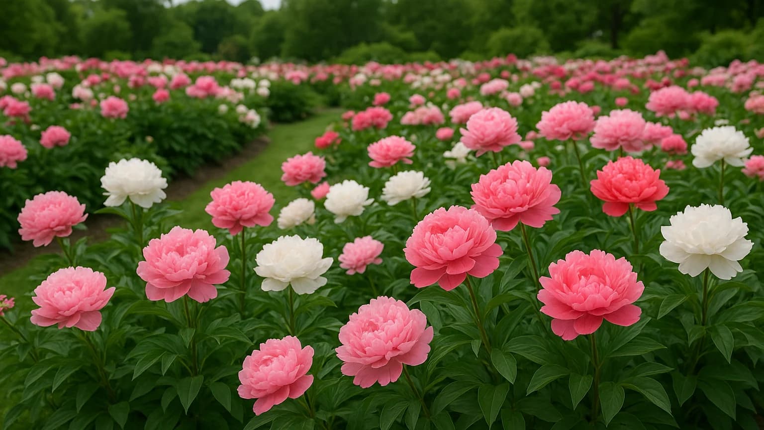 University of Michigan Peony Garden Reaches Peak Bloom