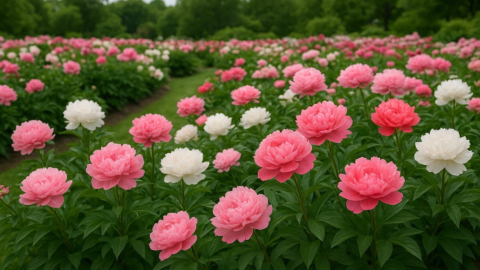 University of Michigan Peony Garden Reaches Peak Bloom