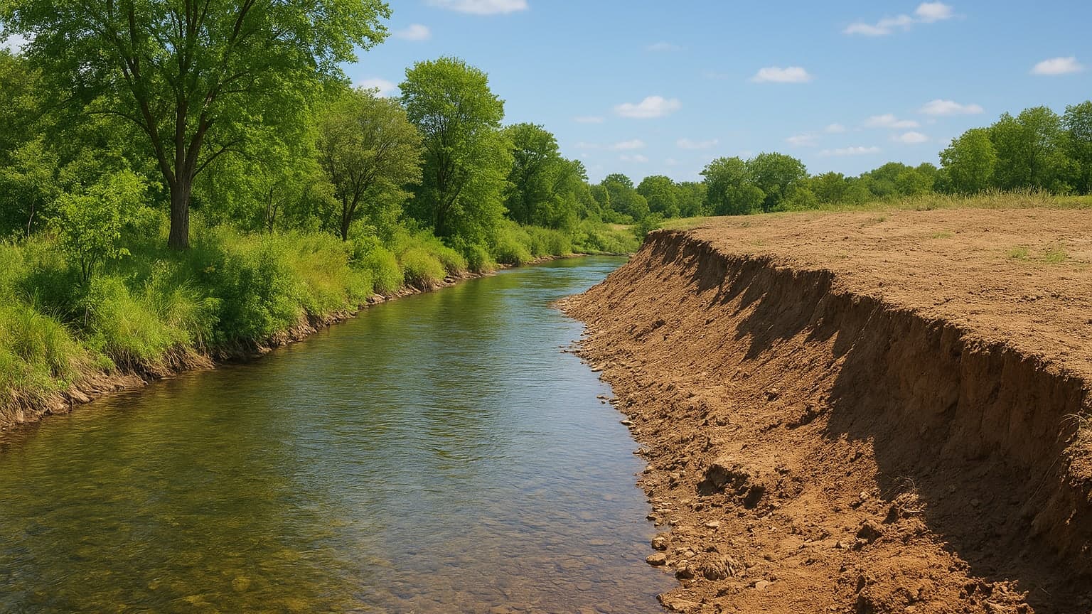 River Lugg Recovers After Farmer's Ecological Vandalism