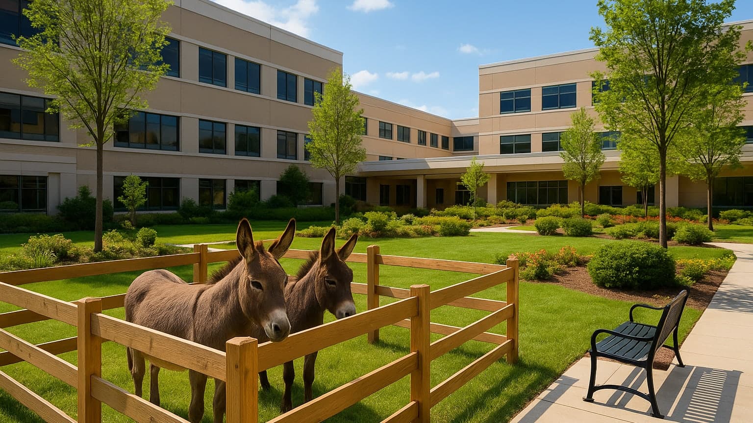 Therapy Donkeys Bring Calm to French Psychiatric Patients