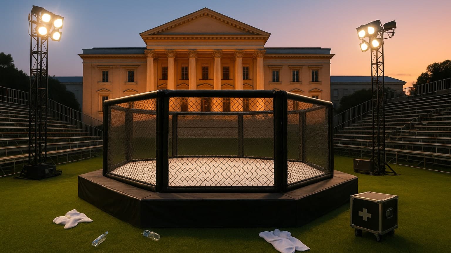 Historic White House UFC Fight Ends in Knockout