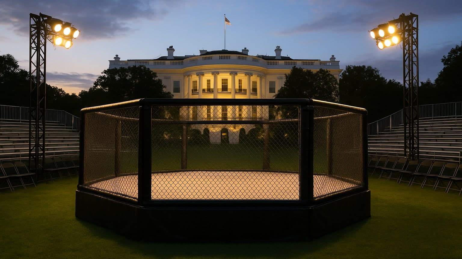 Trump Marks 80th Birthday with UFC Spectacle at White House