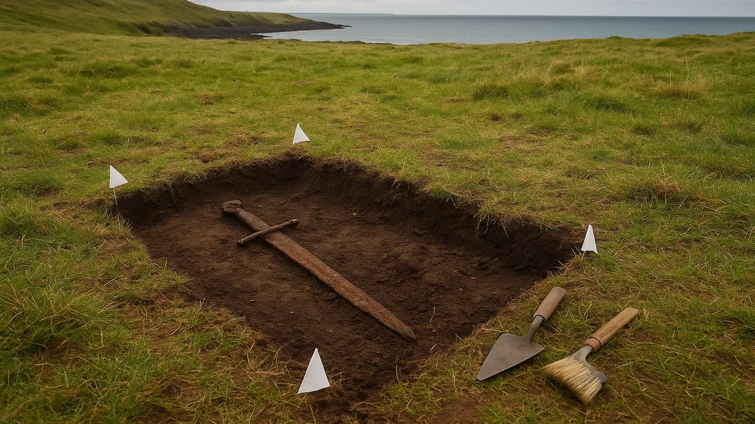 Six-Year-Old Discovers 1,300-Year-Old Viking Sword on Field Trip