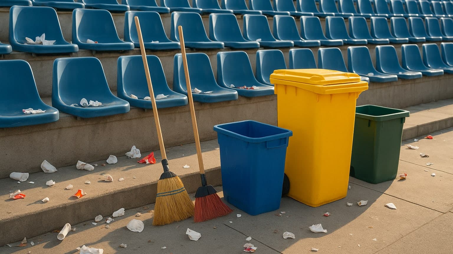 Japanese Fans Model Civic Responsibility at World Cup