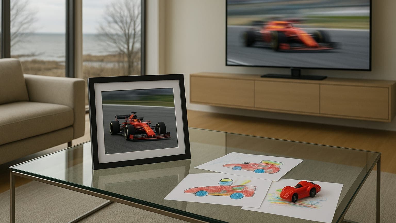 Kardashian Kids Embrace Mom's Formula 1 Romance