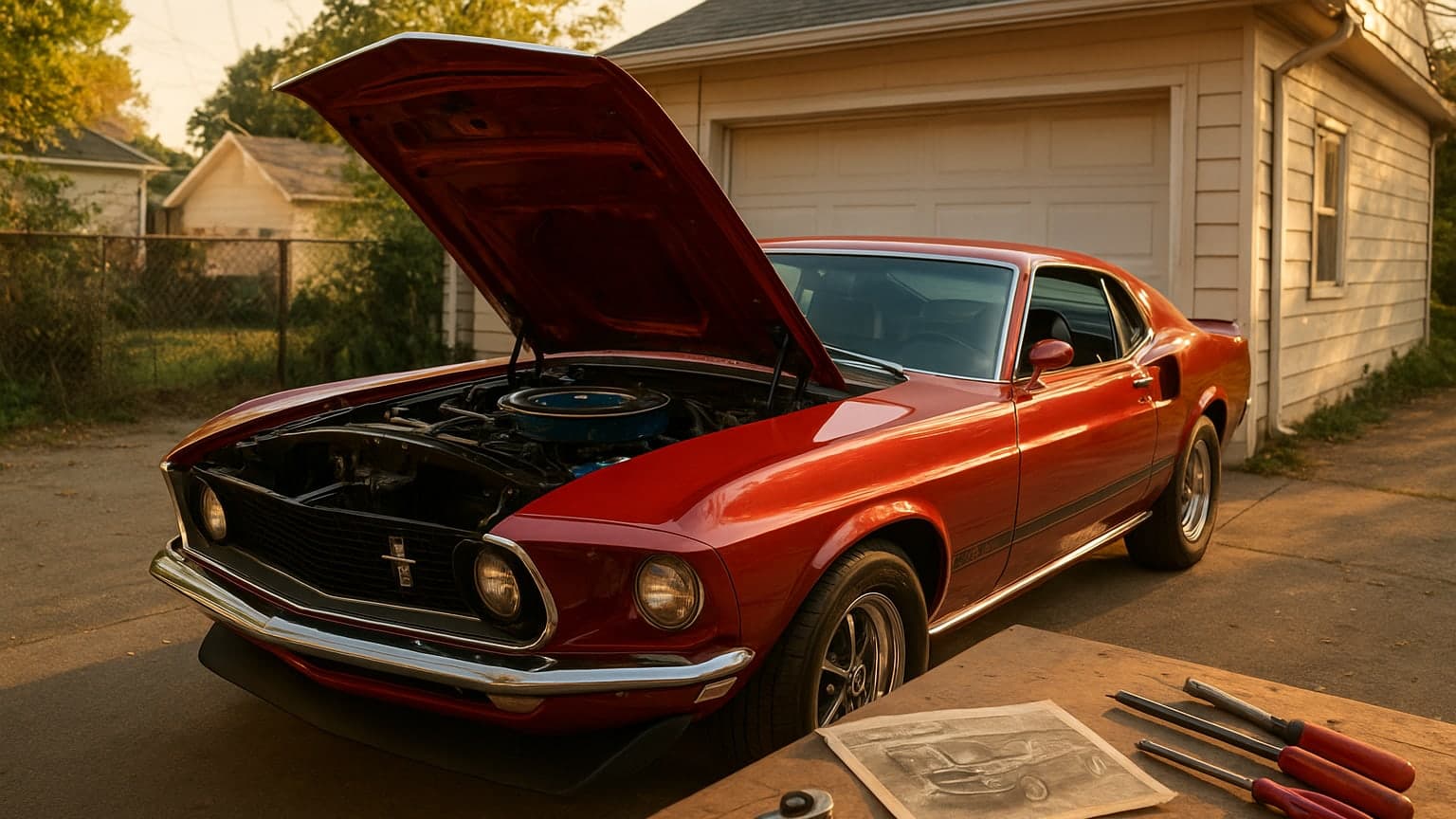 Son Restores Father's Dream Mustang Decades After Sacrifice