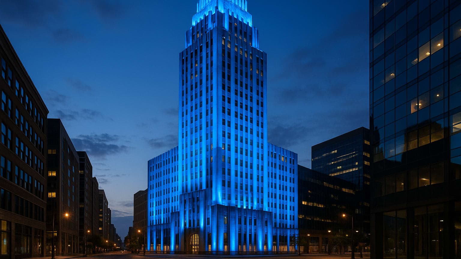 Empire State Building Lights Blue for Swift Wedding