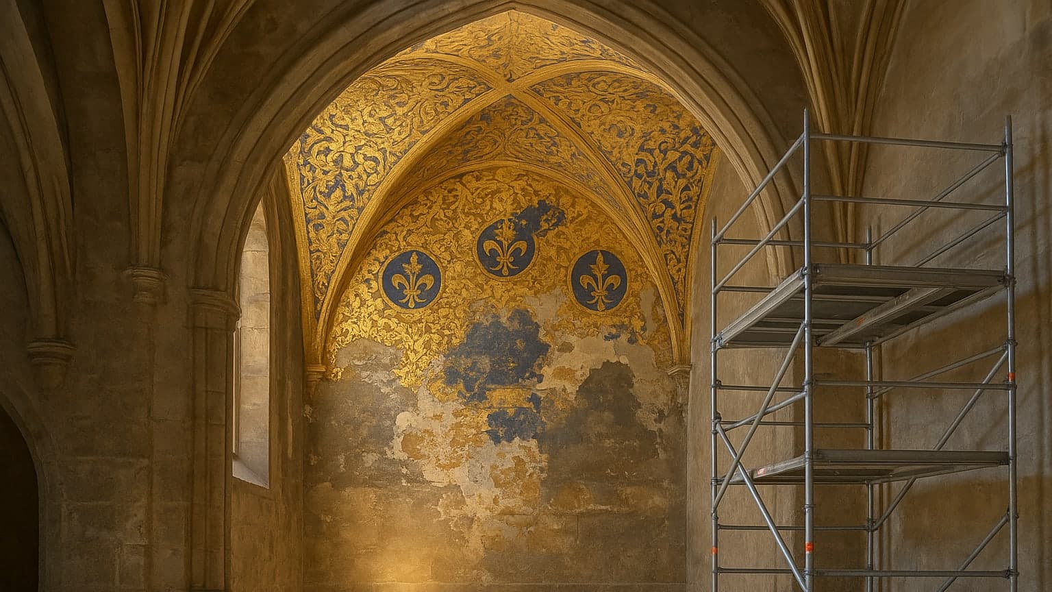Gold Artworks Emerge from Beneath Paint at St. Mary's Basilica