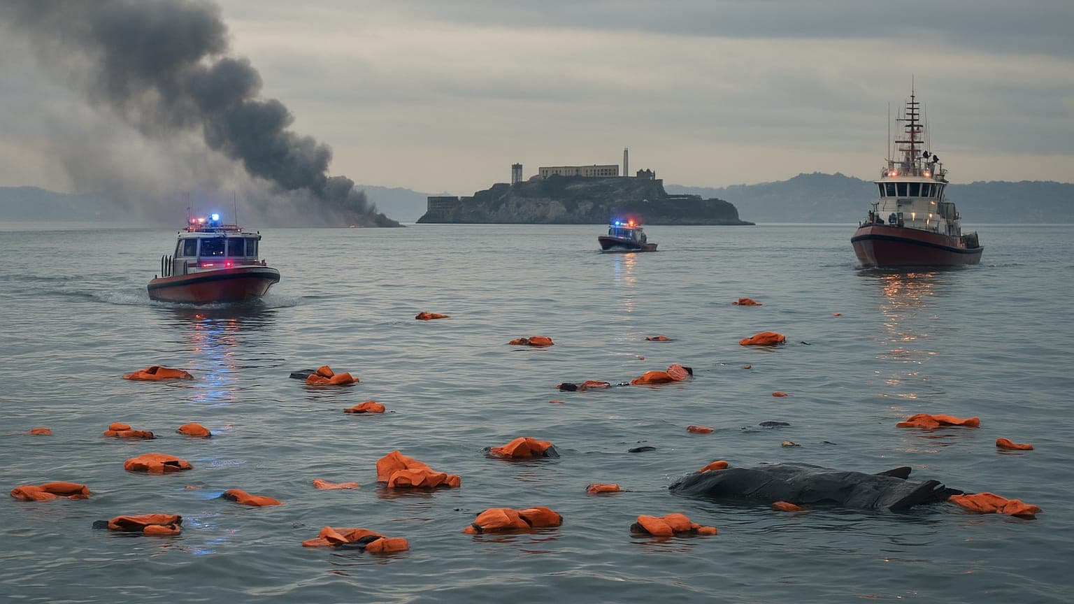 Boat Fire and Sinking Near Alcatraz Leaves One Dead