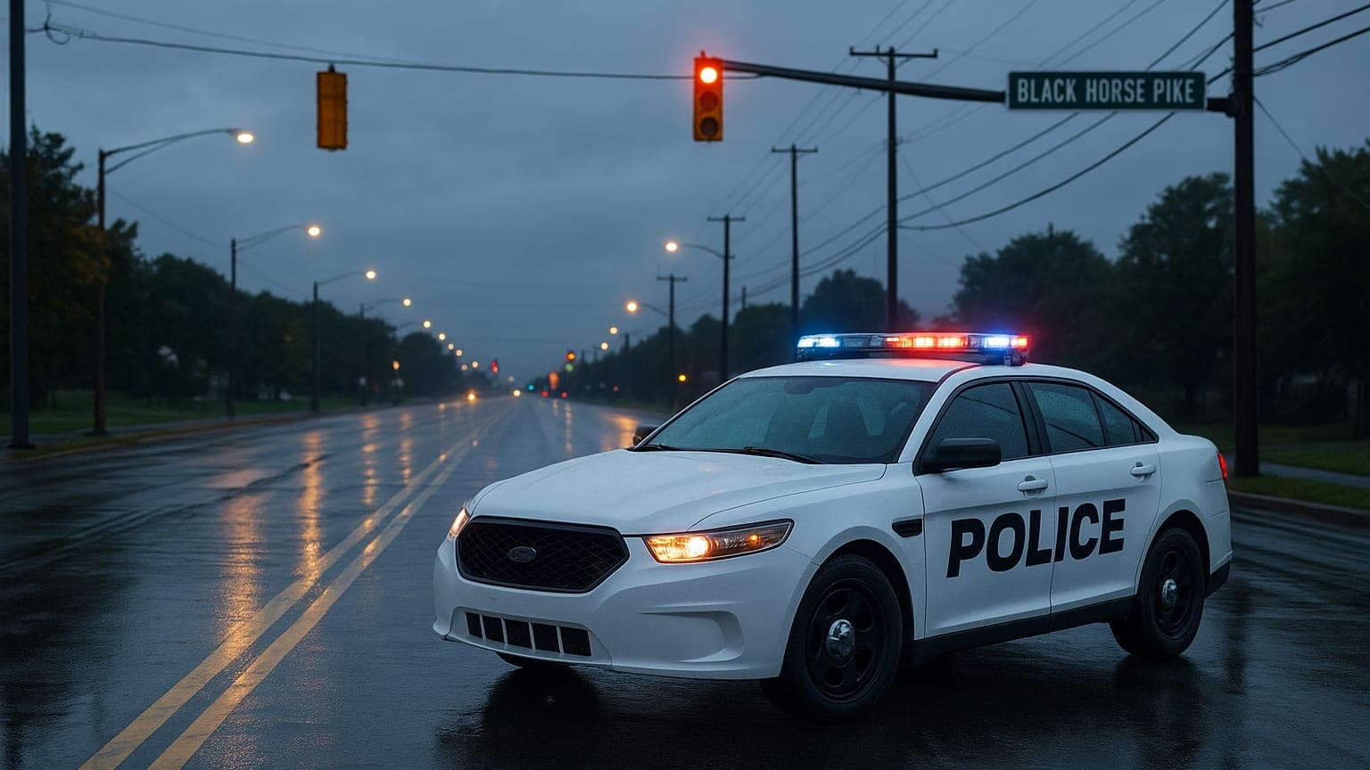 Pedestrian Struck by Police Cruiser on Black Horse Pike