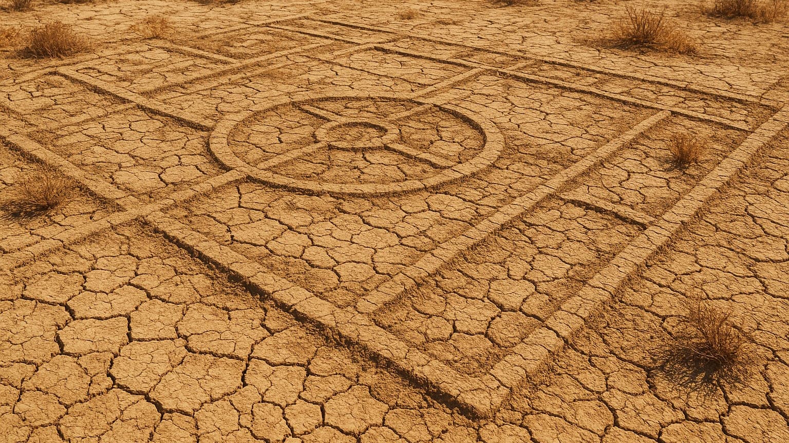 Scorching Heat Unearths 350-Year-Old Garden Design in England
