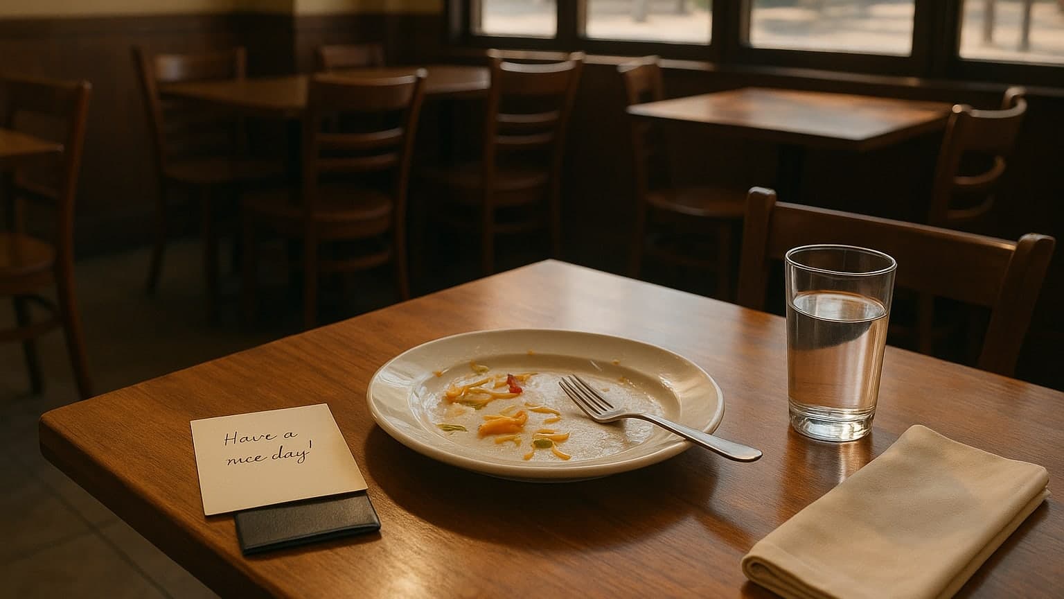 Stranger's Kindness Reaches Grieving Diner on Father's Day