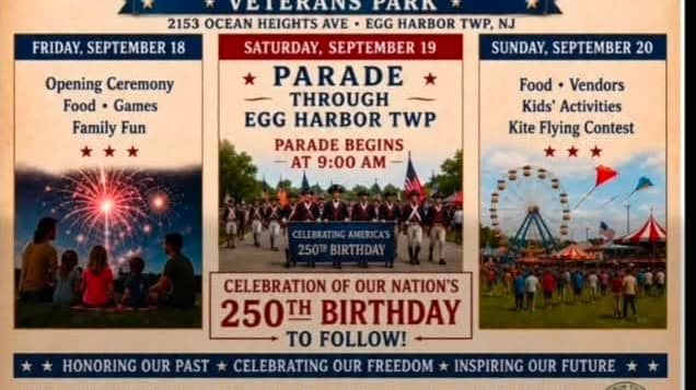 Spirit of 1776 Group Planning Three-Day South Jersey Celebration of America's 250th Birthday