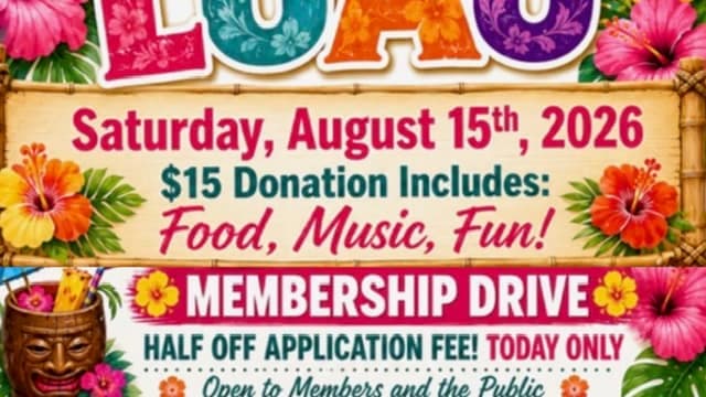 Galloway Elks to Host Public Luau and Membership Drive Aug. 15